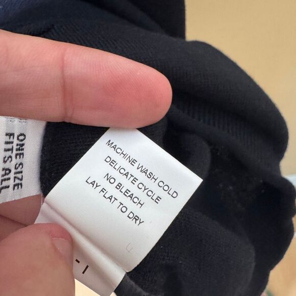 Planet by Lauren G. Sweater Women's One Size Black Cotton Blend Pullover - Picture 6 of 10